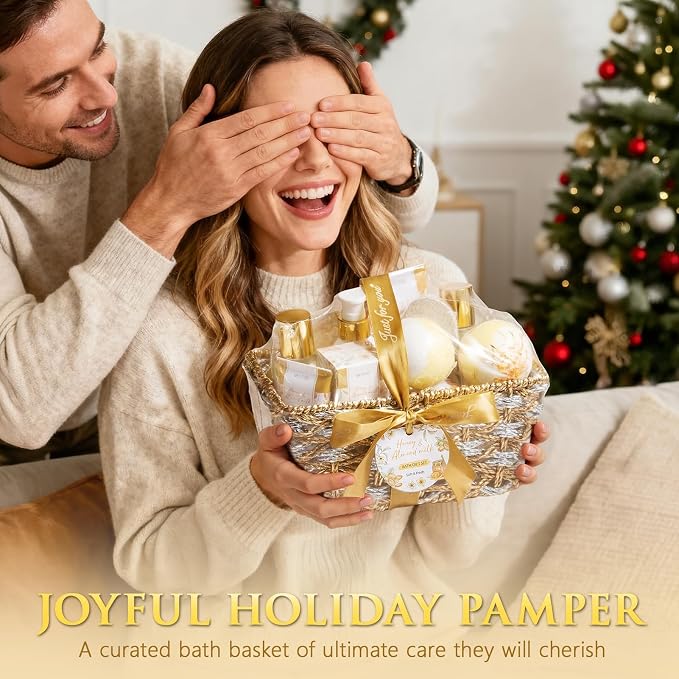 Christmas Birthday Gifts for Women, Honey & Almond Milk Relaxing Spa Gift - Image 3
