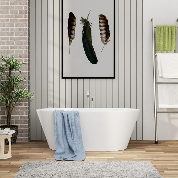 Mocoloo 59 Inch Freestanding Bathtub - Image 9