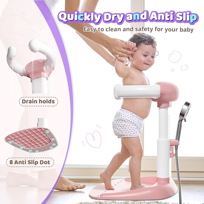 COOSEYA® Baby Shower Stand, Toddler Bath Stand Support - Image 3