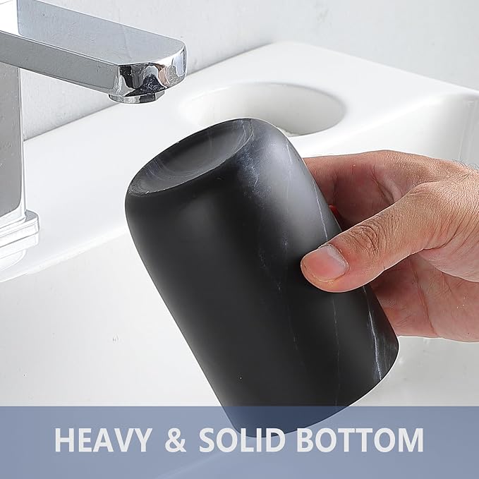 Marble Black Toothbrush Holders - Image 4