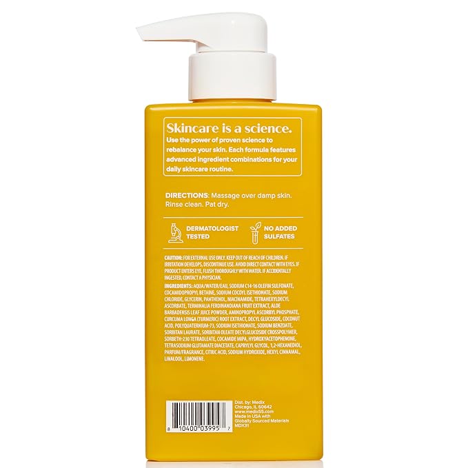 Medix 5.5 Radiant Glow Vitamin C Body Wash W/Niacinamide | Citrus Scented - Image 9