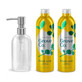 Grove Co. Hydrating Gel Hand Soap Refills + 1 x Reusable Glass Soap Dispenser by GroveCo