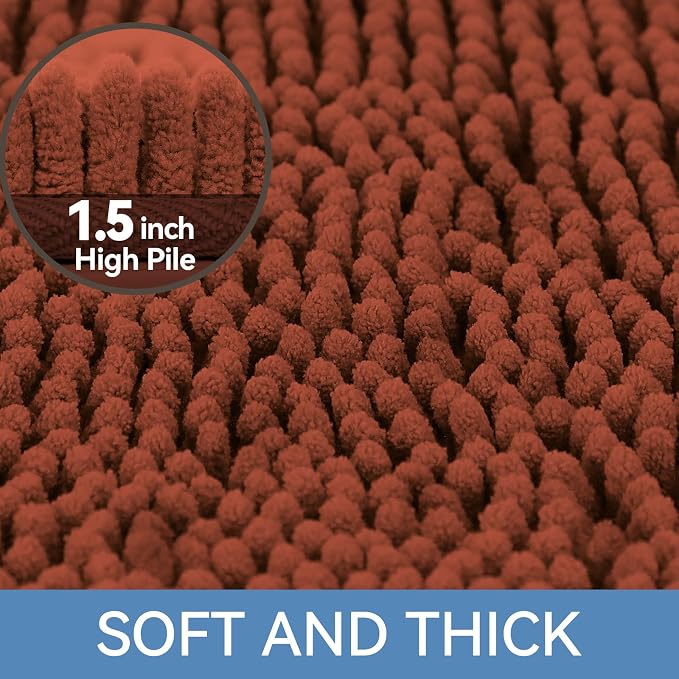 Bcoimo 24"×17" Absorbent Bath Mat, Non-Slip - Image 3
