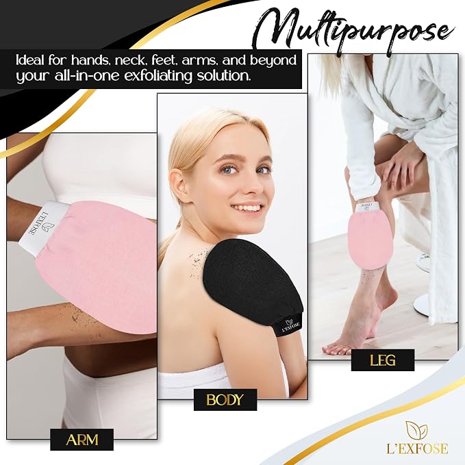 L'Exfose Kessa Hammam Deep Exfoliating Glove - Image 7