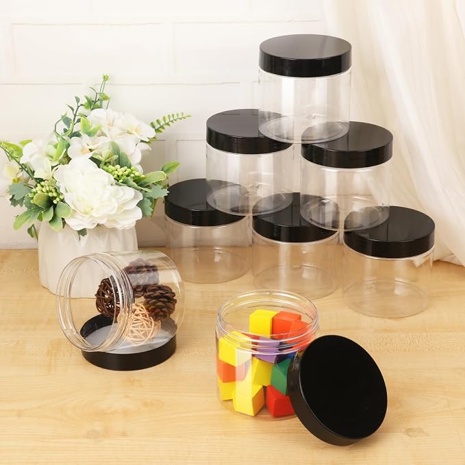 30 Packs 14 OZ Transparent Plastic Jars - Image 4