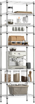 IZEUK 8 Tier Adjustable Metal Storage Shelving Unit, Heavy Duty Standing Rack by IZEUK