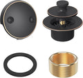 Oil Rubbed Bronze Tub Drain Trim Set Conversion Kit Assembly，All Brass Lift & by Citymoor