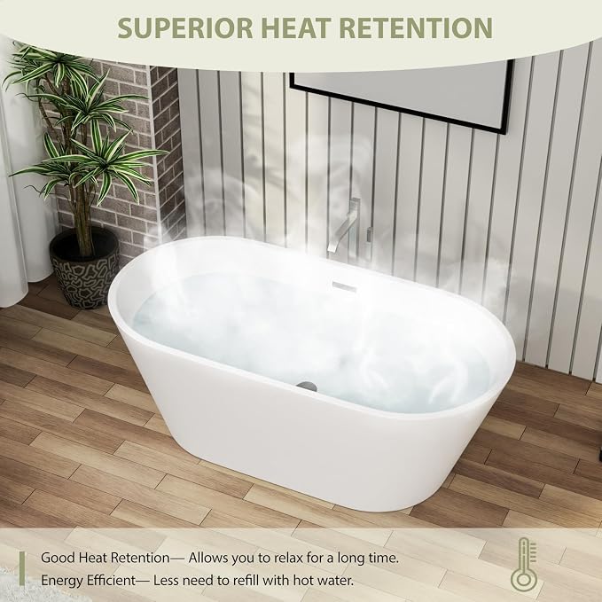 Mocoloo 59 Inch Freestanding Bathtub - Image 2
