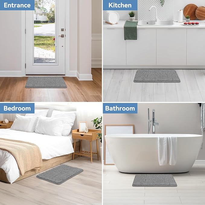 Bcoimo 24"×17" Absorbent Bath Mat, Non-Slip - Image 7