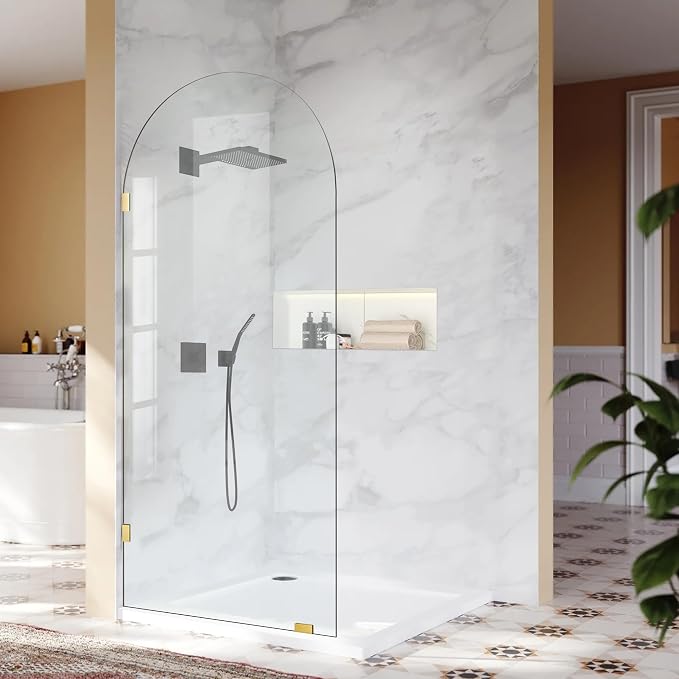 36" W ×78" H Shower Glass Panel, Glass Shower Door Single Panel - Image 8