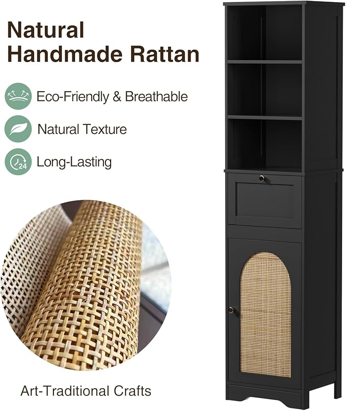 67"H Bathroom Storage Cabinet - Image 3