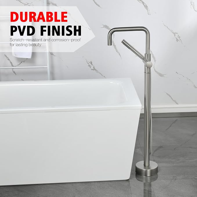sumerain Modern Floor Mount Bathtub Faucet - Image 9
