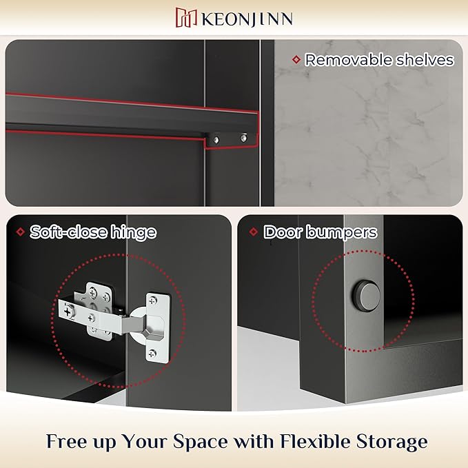 Keonjinn 48” x 30” Medicine Cabinets - Image 5