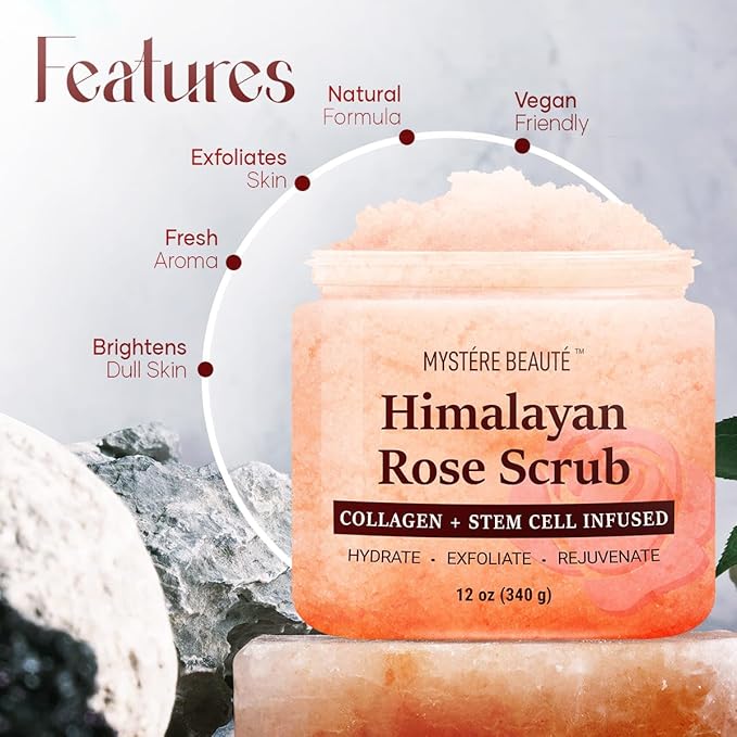 Himalayan Salt Body Scrub 12 oz each Twin Pack - Image 4