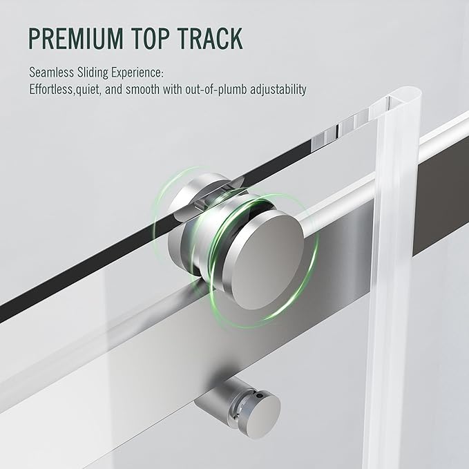 Bathtub Sliding Door, Bathtub Glass Door, Bathtub Double Sliding Tempered Glass - Image 6