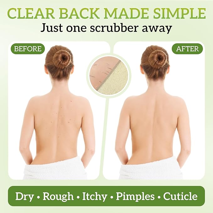 Natural Loofah Back Scrubber - Image 5