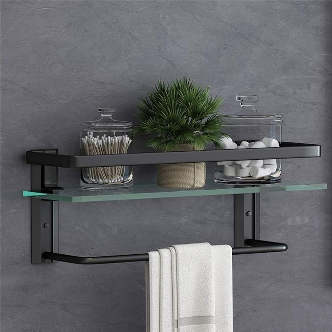 VOLPONE Bathroom Glass Shelf by VOLPONE