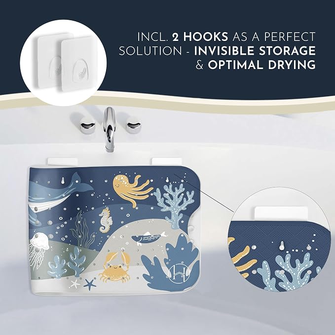 Homerella Baby Bath Tub Mat | Anti Mold Mildew Resistant Non Slip Kids and - Image 3
