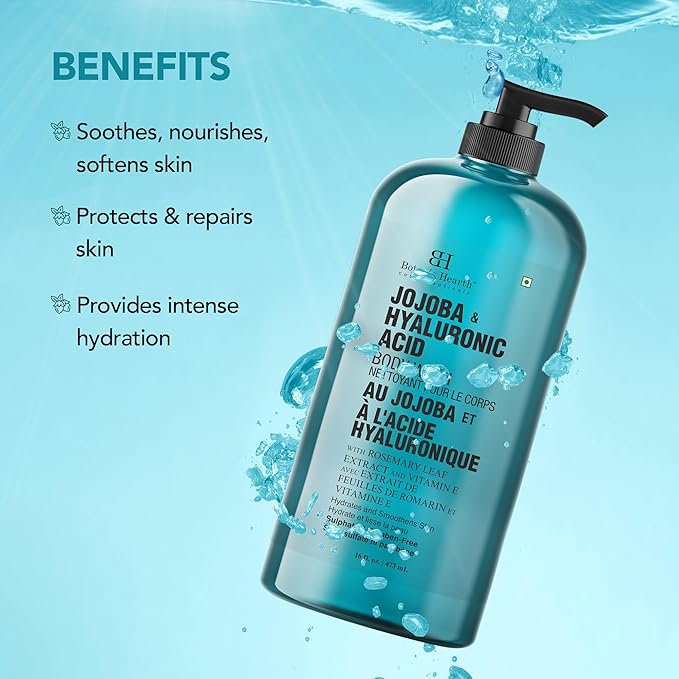 Botanic Hearth Jojoba & Hyaluronic Acid Body Wash – Moisturizing Shower Gel - Image 6