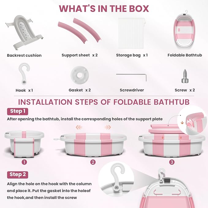 Collapsible Baby Bathtub, Baby Tubs - Image 6