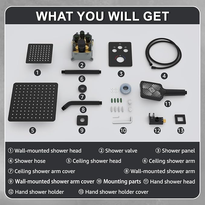 Iriber Thermostatic Shower System - Image 8