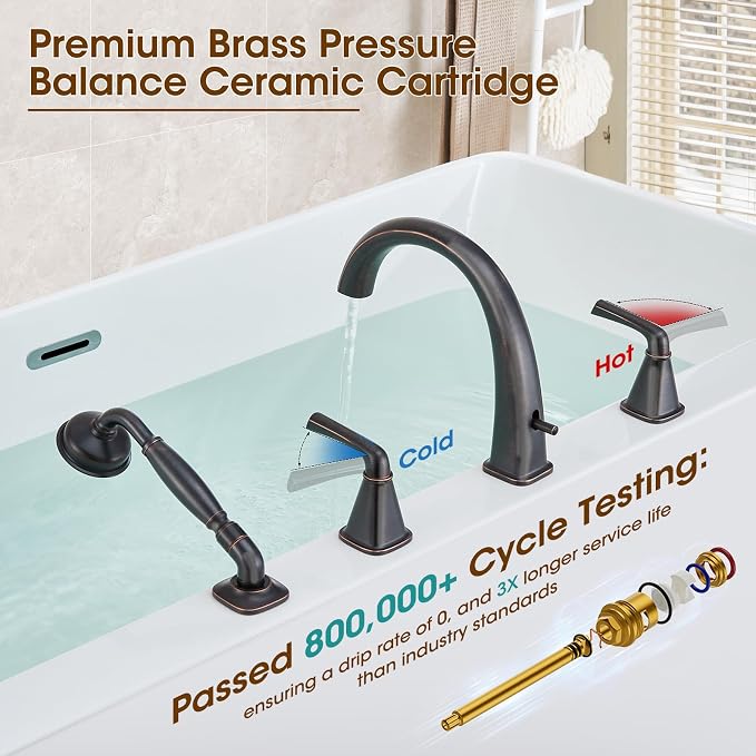 High Flow Roman Tub Faucet - Image 6