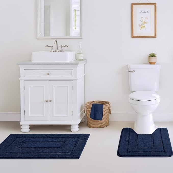 GRANNY SAYS Bathroom Rugs Sets 2 Piece, Soft Absorbent Microfiber Bath Mats - Image 5