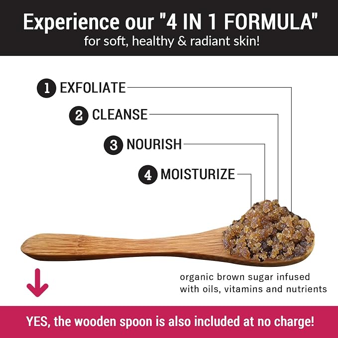 pureSCRUBS Premium Vanilla Brown Sugar Scrub | Face, Feet & Full Body Scrub | - Image 3