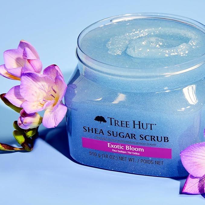 Tree Hut Exotic Bloom Shea Sugar Scrub | Exfoliating Body Scrub Removes Dead - Image 5