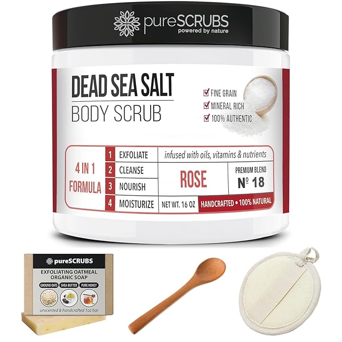 pureSCRUBS Premium Rose Body Scrub Set - Image 7