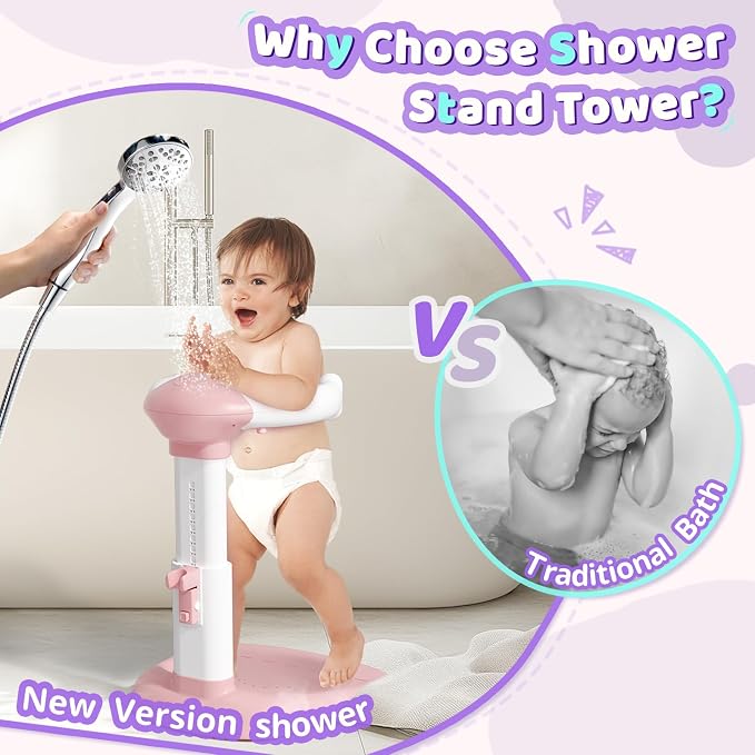 COOSEYA® Baby Shower Stand, Toddler Bath Stand Support - Image 8