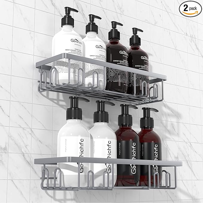2025 New Adhesive Shower Caddy, Shower Shelves by QualityHomeLife
