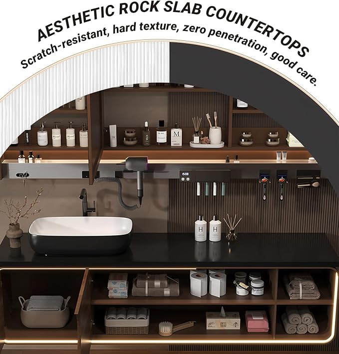Single Sink Bathroom Vanity, Floating Modern Vanities - Image 3