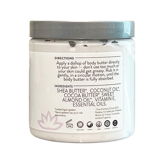 GLIMMER GODDESS Organic Whipped Body Butter 8 oz - Image 4