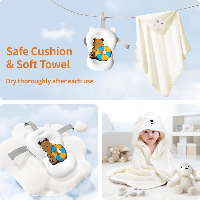 Collapsible Baby Bathtub for Newborn to Toddler - Image 3