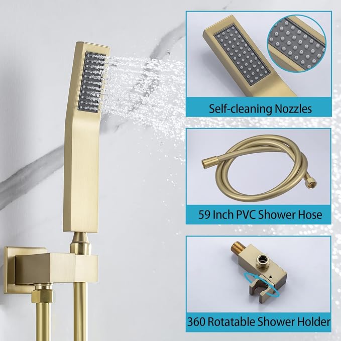 Wall Mount Roman Tub Filler Faucet Single Handle Bathroom Bathtub Faucet - Image 5
