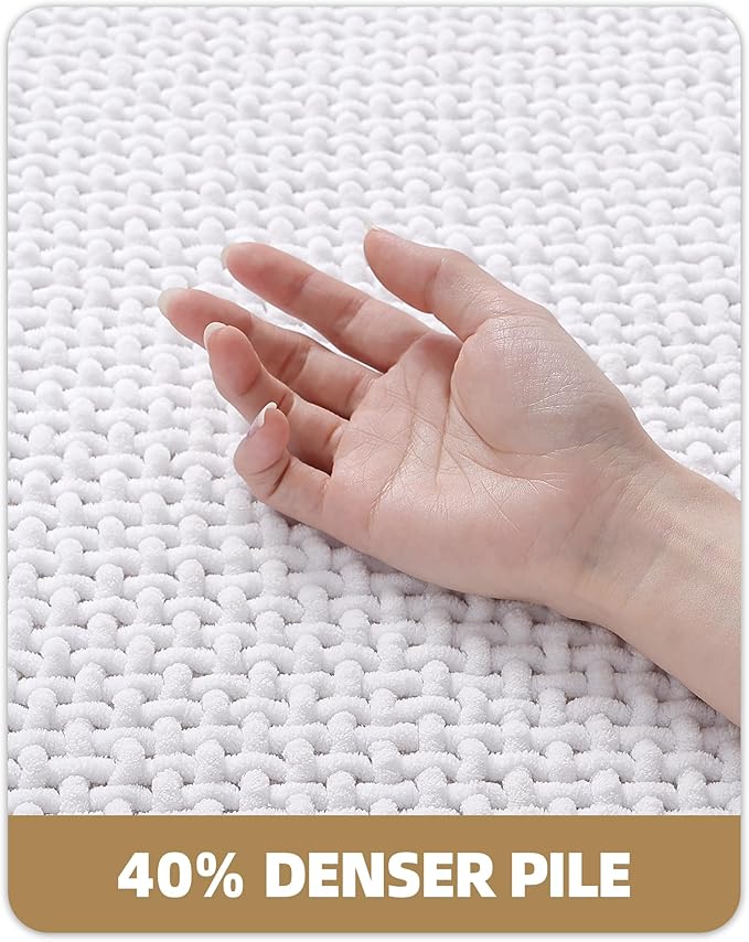 Color&Geometry Rubber Backed Waffle Bath Mat Non Slip Machine Washable Bathroom - Image 5