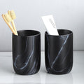 Marble Black Toothbrush Holders by BSDISP