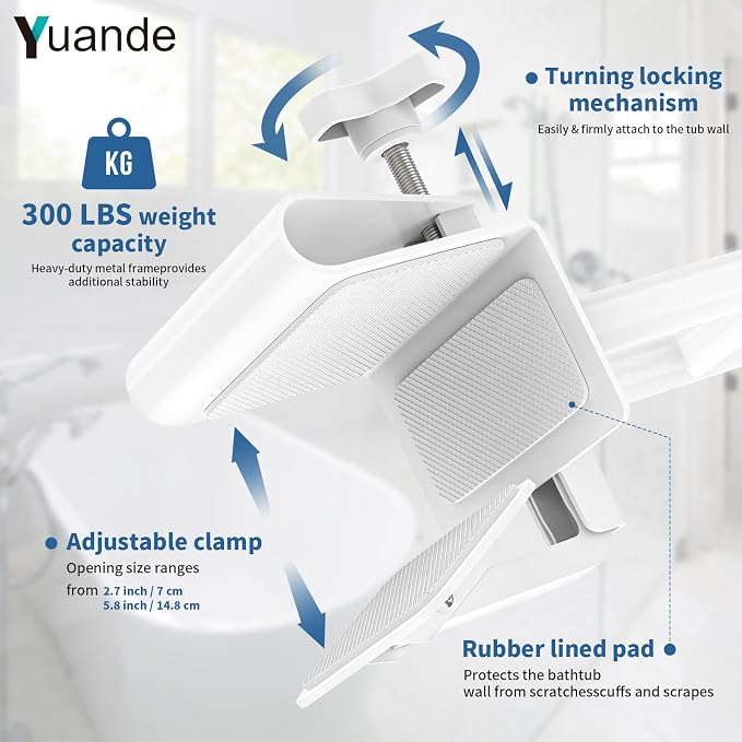 Adjustable Bathtub Safety Rail - Image 6