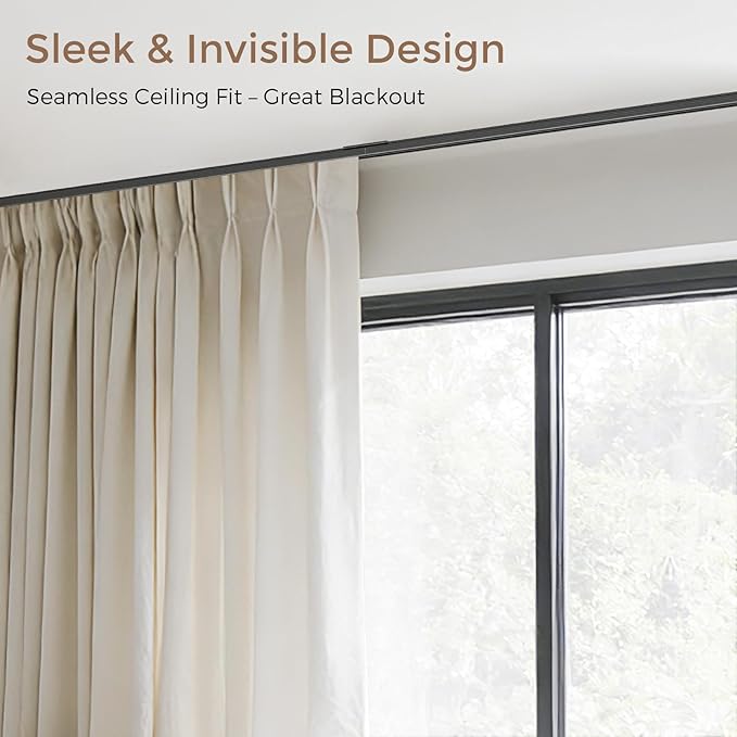 Ceiling Curtain Track 3–6 ft Black - Image 7