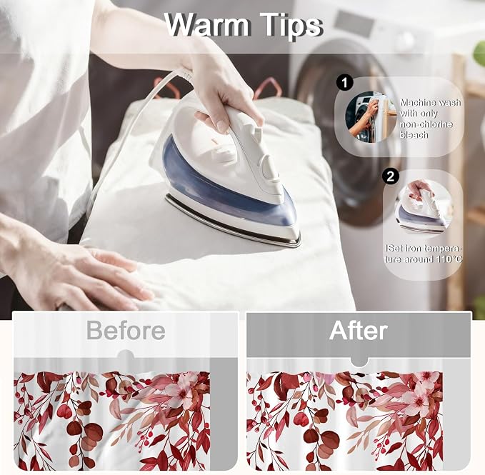 No Hook Shower Curtain and Liner Set, Bath Curtain Sets - Image 5