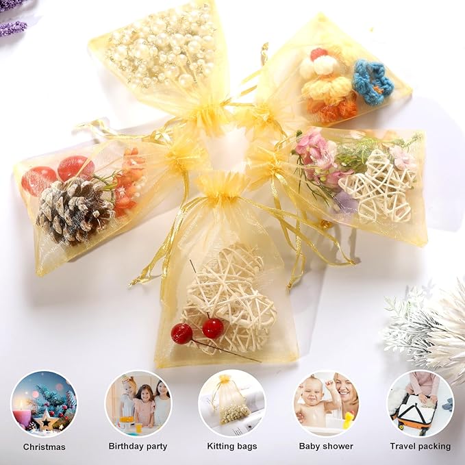 Hopttreely 100pcs Organza Bags - Image 3