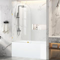 Frameless Bathtub Glass Shower Door, 5/16" Clear Tempered Glass Bathroom Shower by BathStellarMall