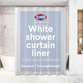 CLOROX Shower Curtain Liner, Premium Lightweight Flexible Waterproof 3g PEVA by MainstreamInternational