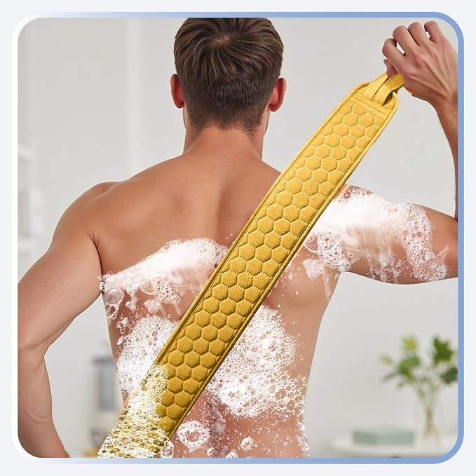 Back Scrubber for Shower with Handles, 40 Inch Extra Long Double-Sided - Image 5