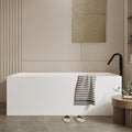 67" Acrylic Freestanding Bathtub, Contemporary Soaking Tub by Unknown