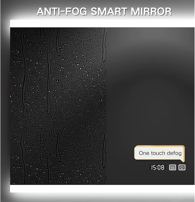 80" Bathroom Vanity with Single Sink, Floating Bathroom Vanities with LED Smart - Image 7