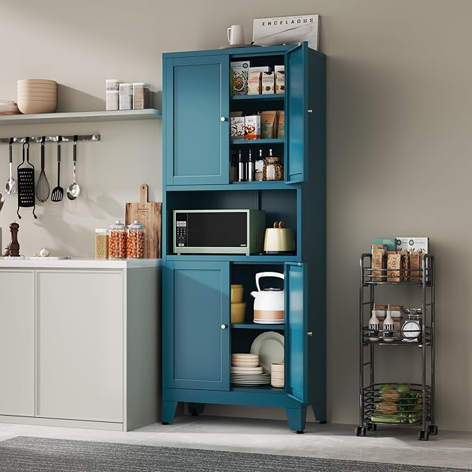 69''Metal Pantry Storage Cabinet - Image 2