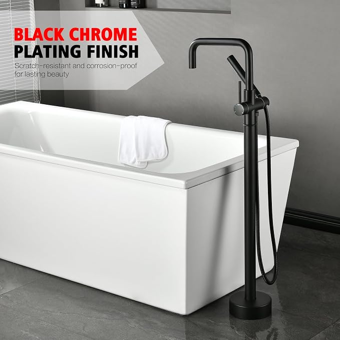sumerain Floor Mount Tub Filler Faucet - Image 9