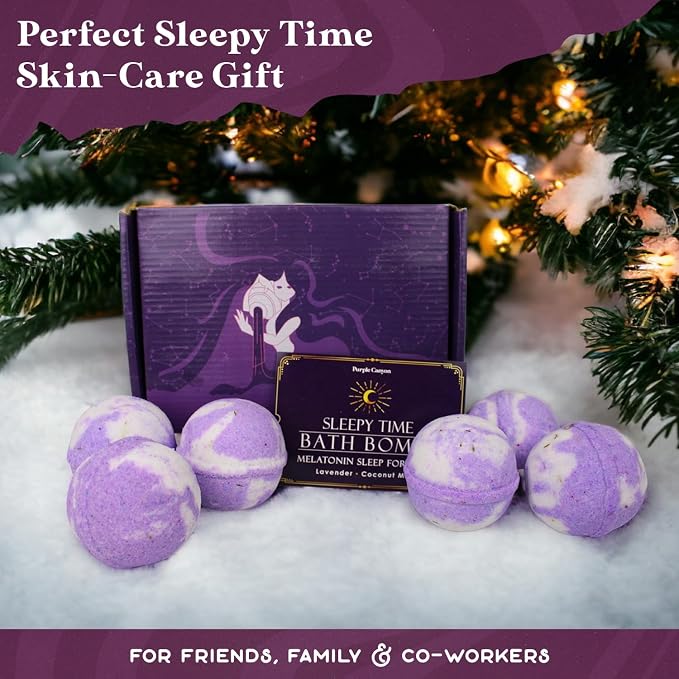 Purple Canyon Bath to Bed Natural Bath Bombs | Calming and Relaxing Sleep - Image 7